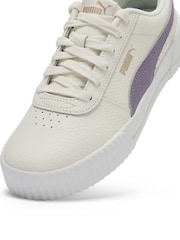 Puma White Womens Carina Lux Trainers - Image 5 of 6