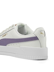 Puma White Womens Carina Lux Trainers - Image 6 of 6
