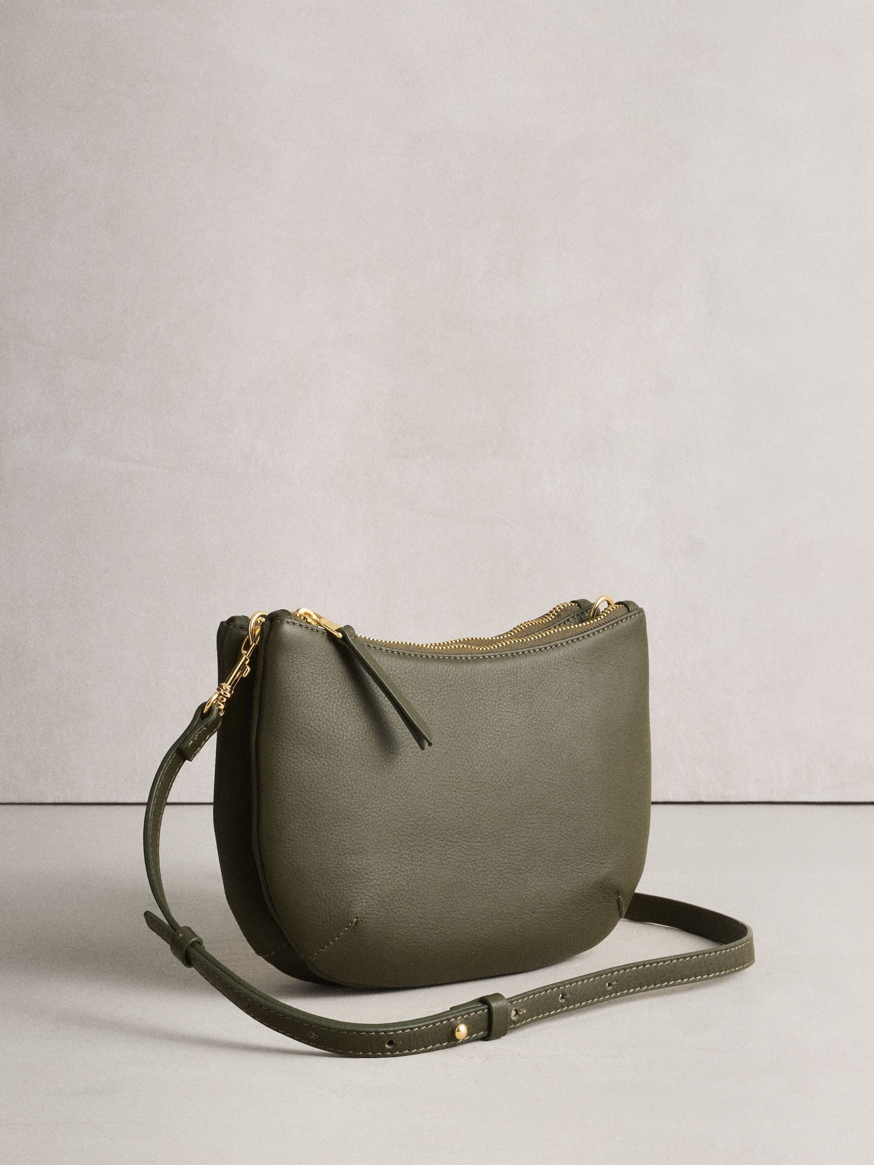 Buy Green Leather Scoop Cross-Body Bag from Next South Africa