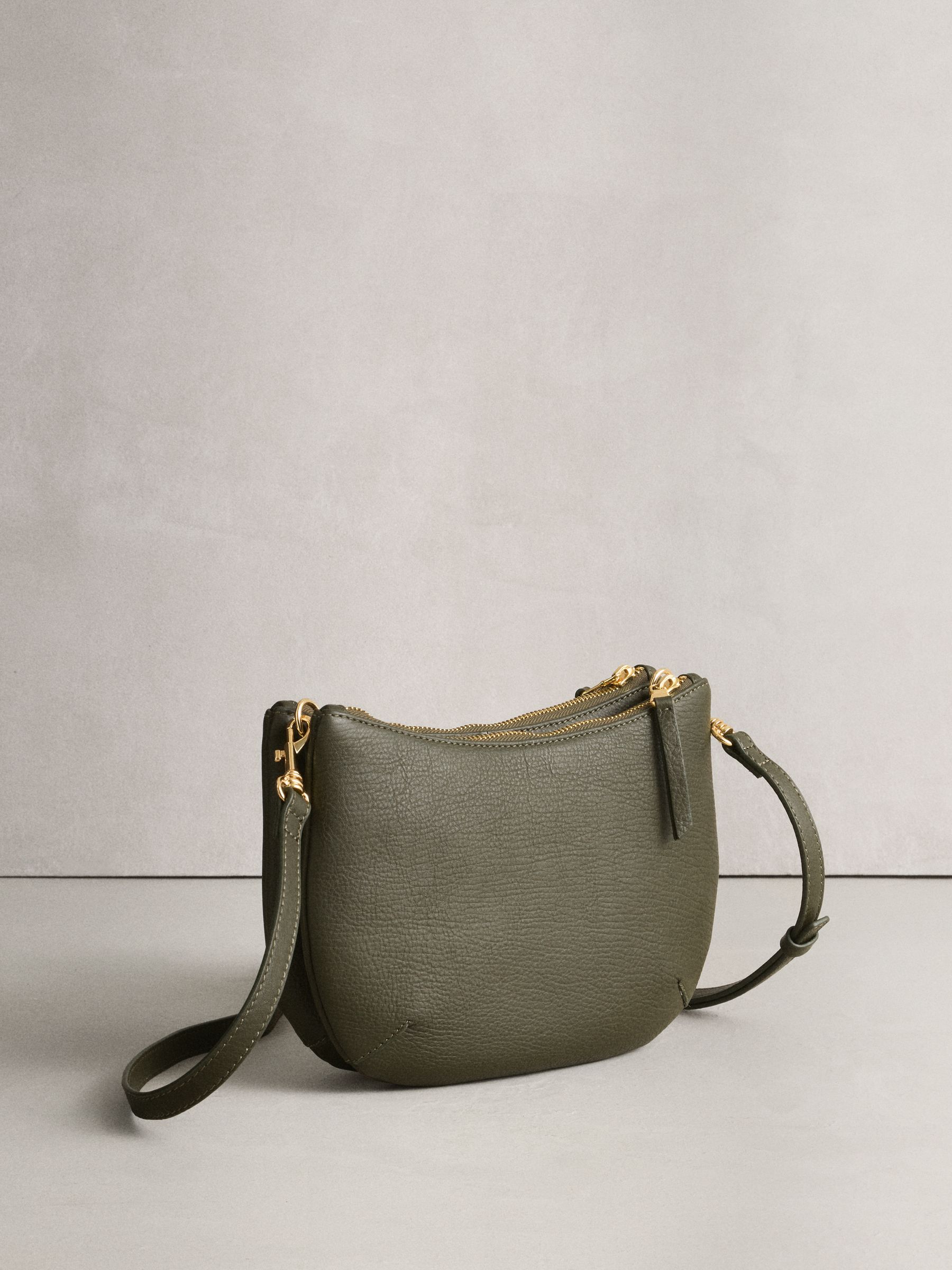 Buy Green Leather Scoop Cross-Body Bag from the Next UK online shop