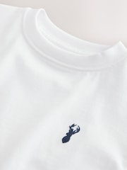 সাদা - ছোট হাতা টি-শার্ট (3-16বছর) - 4এর মধ্যে 4 ছবি