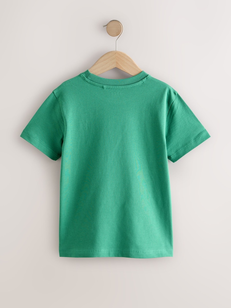 Green Short Sleeve T-Shirt (3-16yrs) - Image 2 of 4