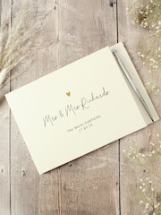 Personalised Wedding Guest Book and Pen Set by PMC - Image 3 of 3