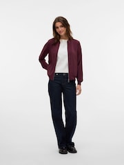 VERO MODA Red Lightweight Bomber Jacket - Image 4 of 6