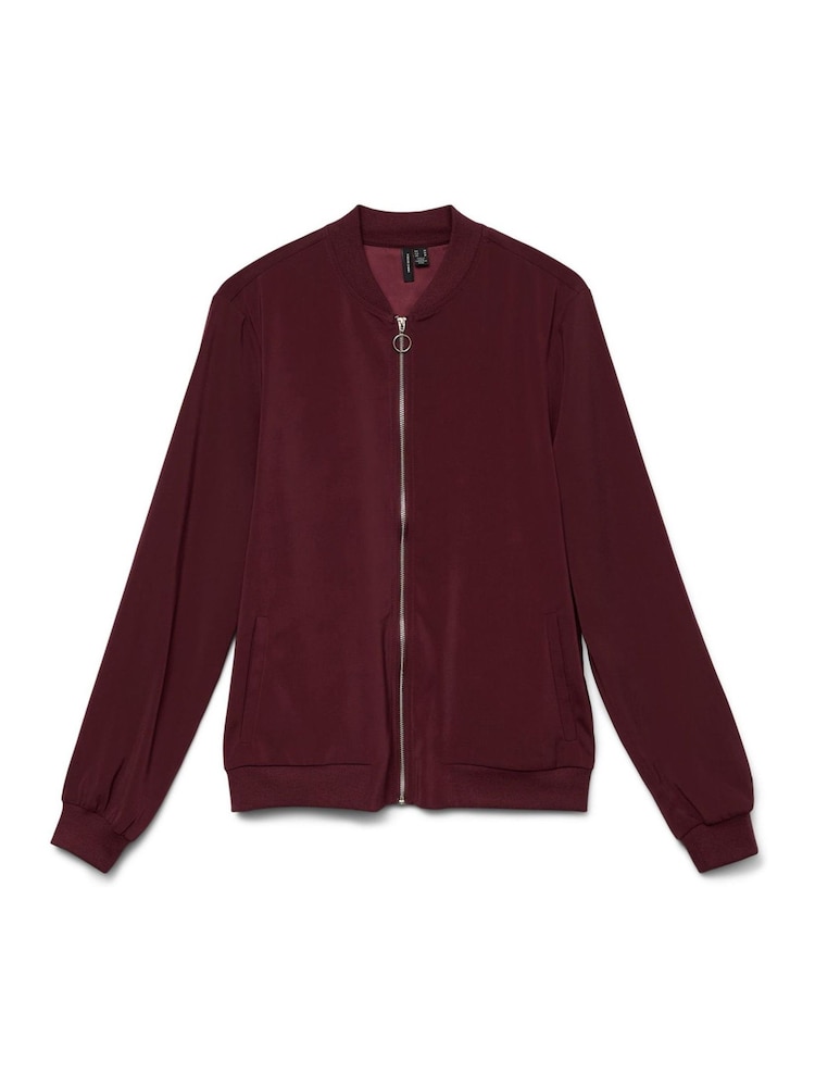 VERO MODA Red Lightweight Bomber Jacket - Image 6 of 6