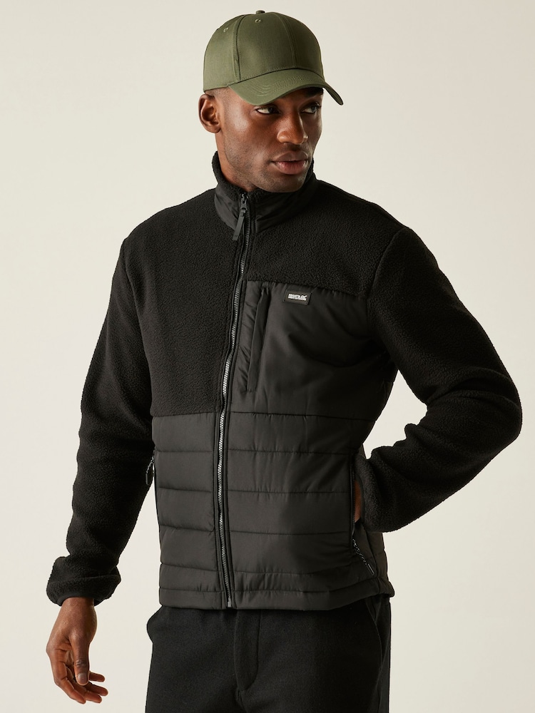 Regatta Black Frankie Borg Hybrid Fleece - Image 1 of 7 Regatta Black Frankie Borg Hybrid Fleece - Image 1 of 7