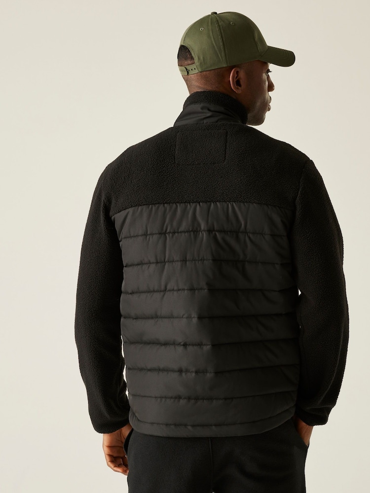 Regatta Black Frankie Borg Hybrid Fleece - Image 2 of 7 Regatta Black Frankie Borg Hybrid Fleece - Image 2 of 7