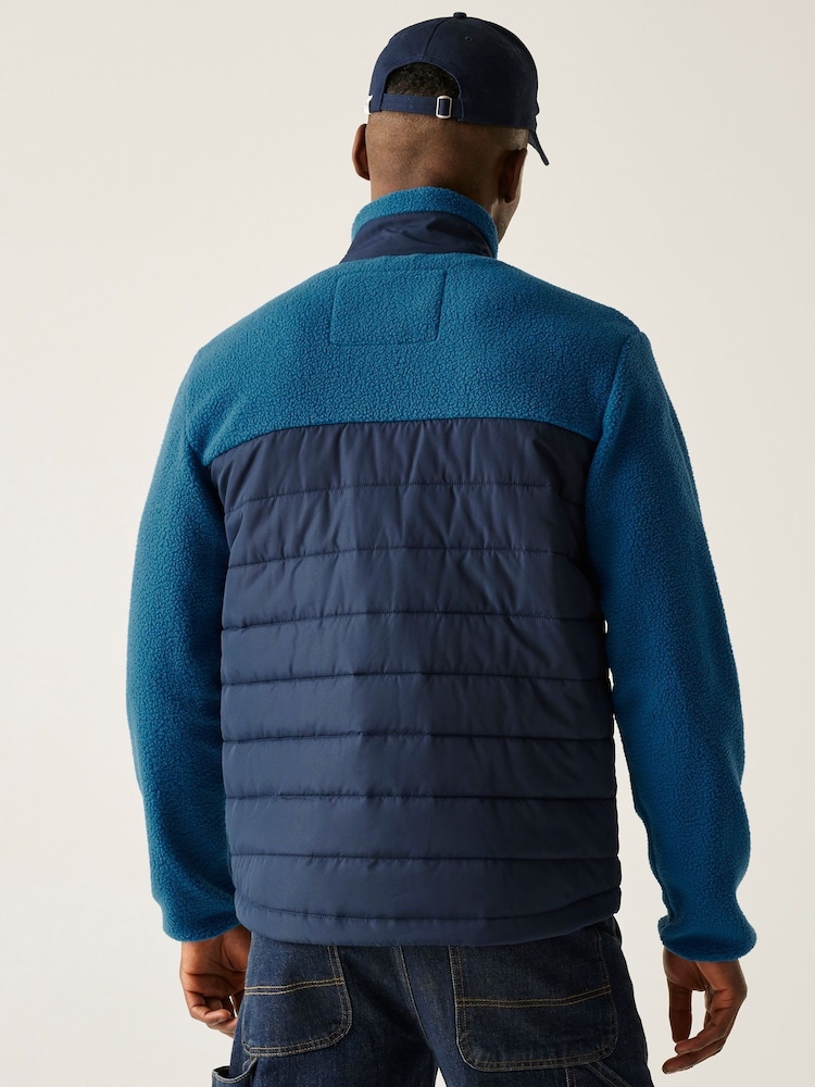 Regatta Blue Frankie Borg Hybrid Fleece - Image 2 of 7 Regatta Blue Frankie Borg Hybrid Fleece - Image 2 of 7