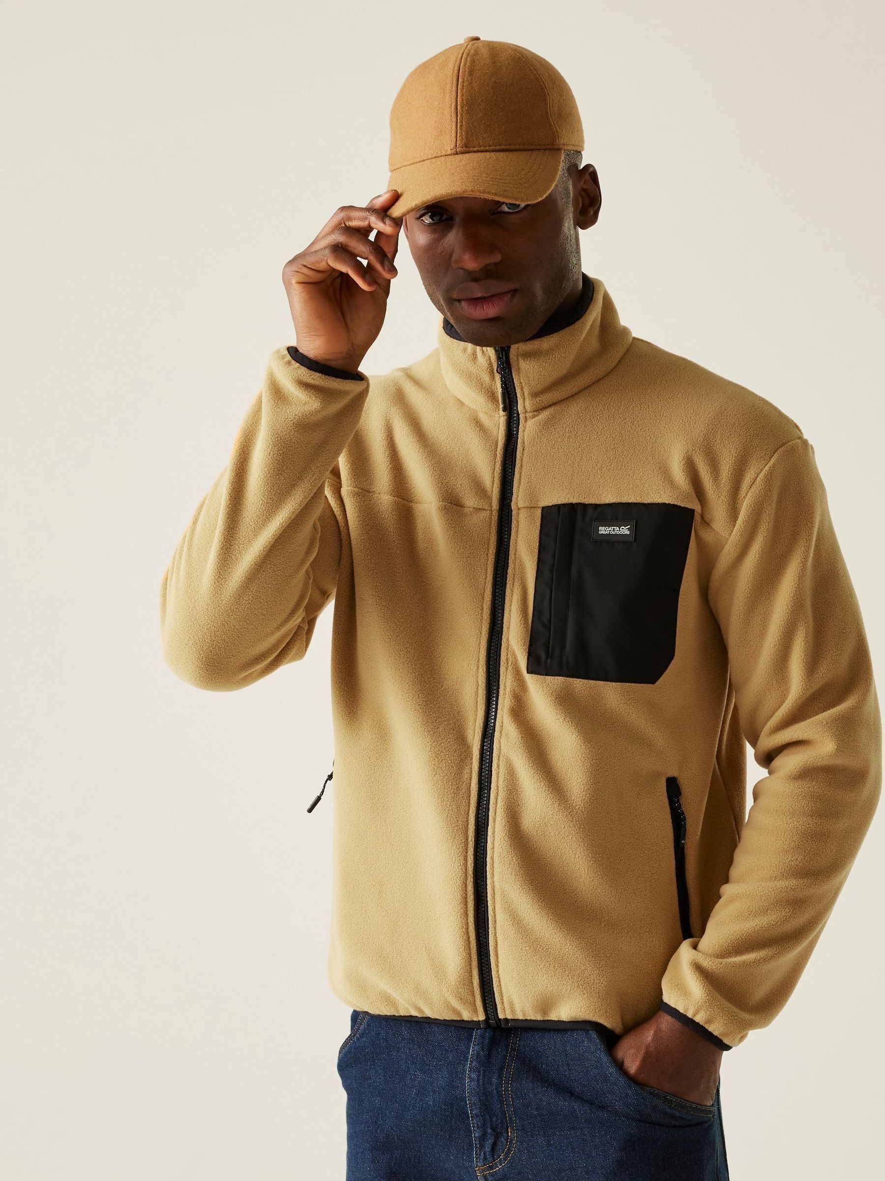 Regatta Men's Frankie Fleece - Beige Large - Image 2