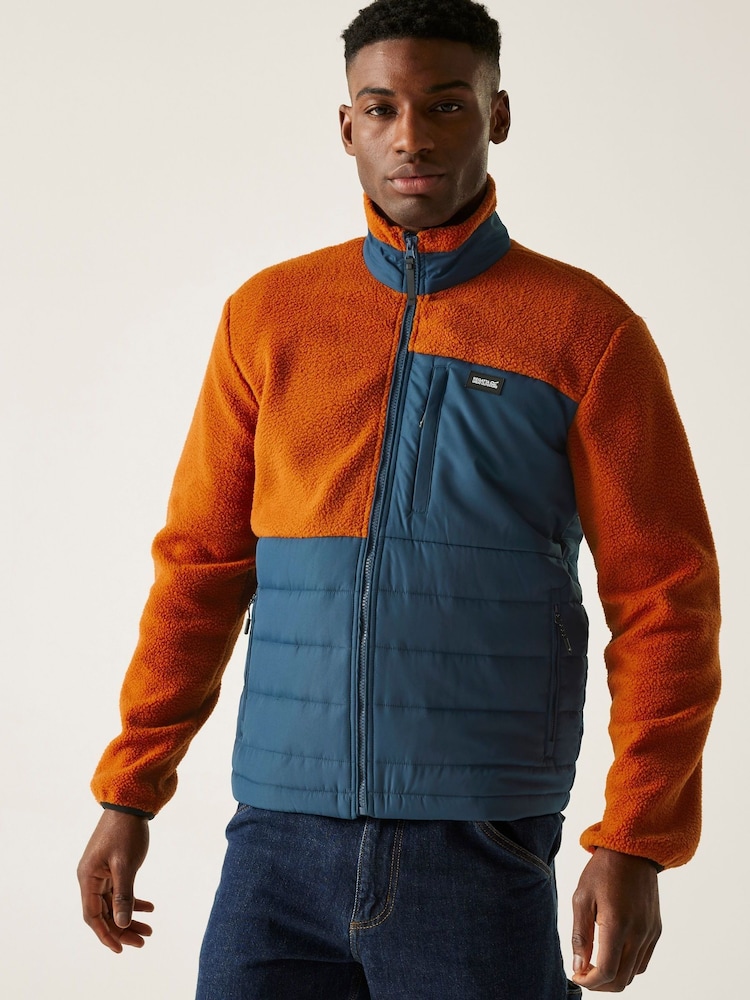 Regatta Orange Frankie Borg Hybrid Fleece - Image 1 of 7 Regatta Orange Frankie Borg Hybrid Fleece - Image 1 of 7