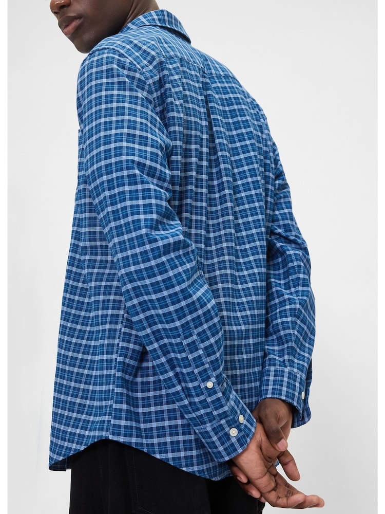 Gap Blue Check Oxford Shirt - Image 4 of 4