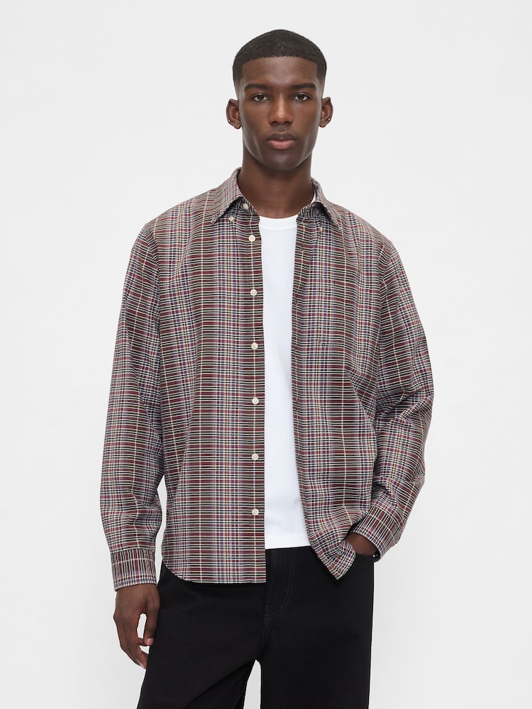Gap Red/Black Check Oxford Shirt - Image 1 of 4