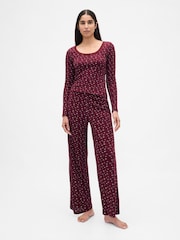 Gap Red Pointelle Pyjamas Set - Image 1 of 4