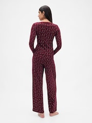 Gap Red Pointelle Pyjamas Set - Image 2 of 4