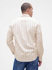 Gap Cream Stripe Oxford Shirt - Image 2 of 4