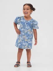 Gap Blue Floral Denim Dress (6mths-5yrs) - Image 1 of 3