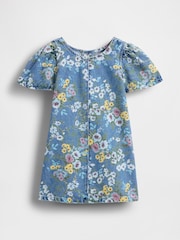 Gap Blue Floral Denim Dress (6mths-5yrs) - Image 2 of 3