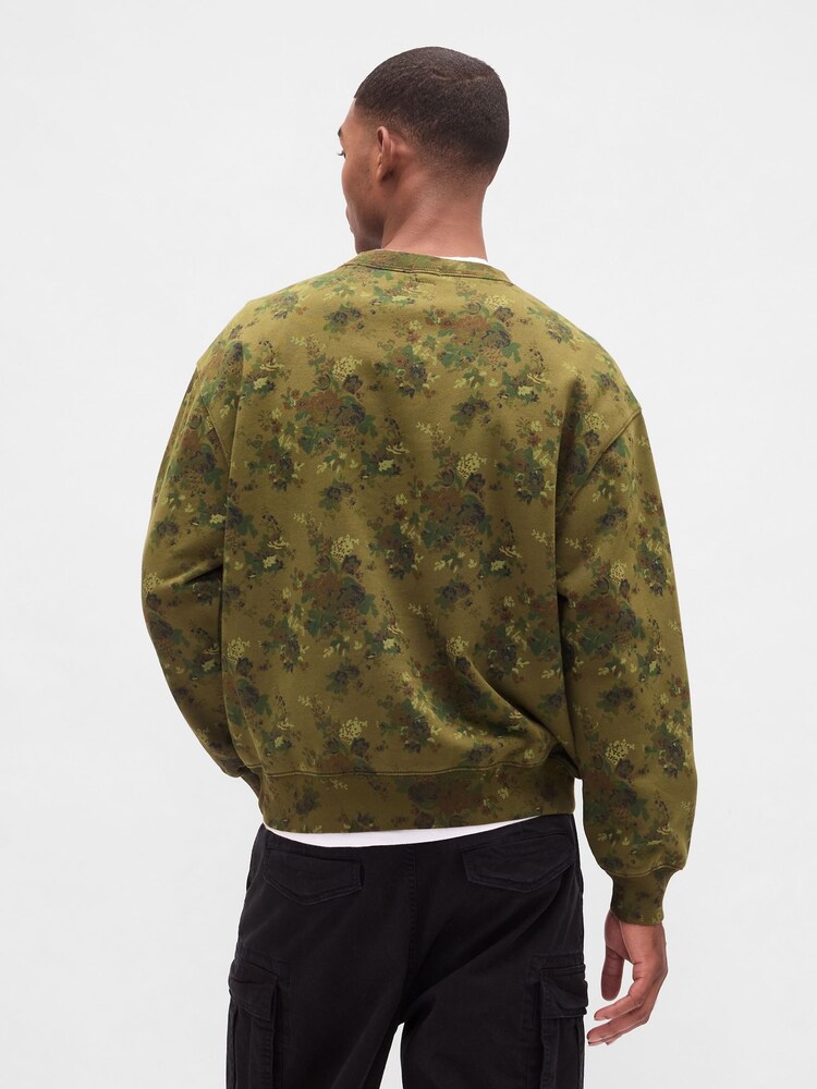 Gap Green Oversized Heavyweight Logo Sweatshirt - Image 2 of 4 Gap Green Oversized Heavyweight Logo Sweatshirt - Image 2 of 4