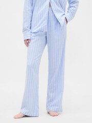 Gap Blue Flannel Pyjama Trousers - Image 1 of 4