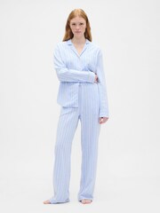 Gap Blue Flannel Pyjama Trousers - Image 3 of 4