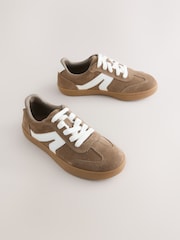 rjava Suede - Retro športni copati - Slika 1 iz 5