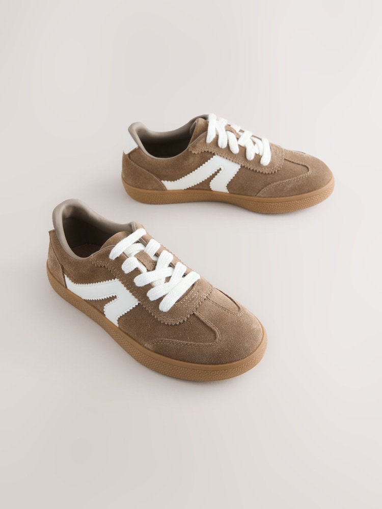 rjava Suede - Retro športni copati - Slika 1 iz 5