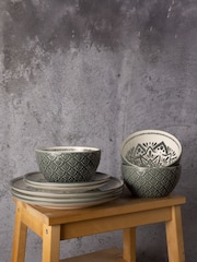 Code Maison 12 Piece Green Inari Dinner Set - Image 2 of 3