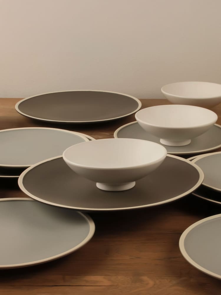 Masterchef 12 Piece Grey Nagoya Dinner Set - Image 2 of 3 Masterchef 12 Piece Grey Nagoya Dinner Set - Image 2 of 3
