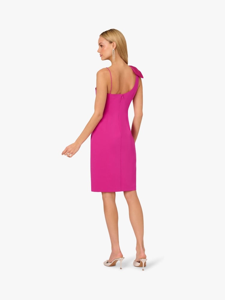 Adrianna by Adrianna Papell Pink Stretch Crepe Dress - Image 2 of 7