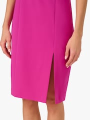 Adrianna by Adrianna Papell Pink Stretch Crepe Dress - Image 6 of 7