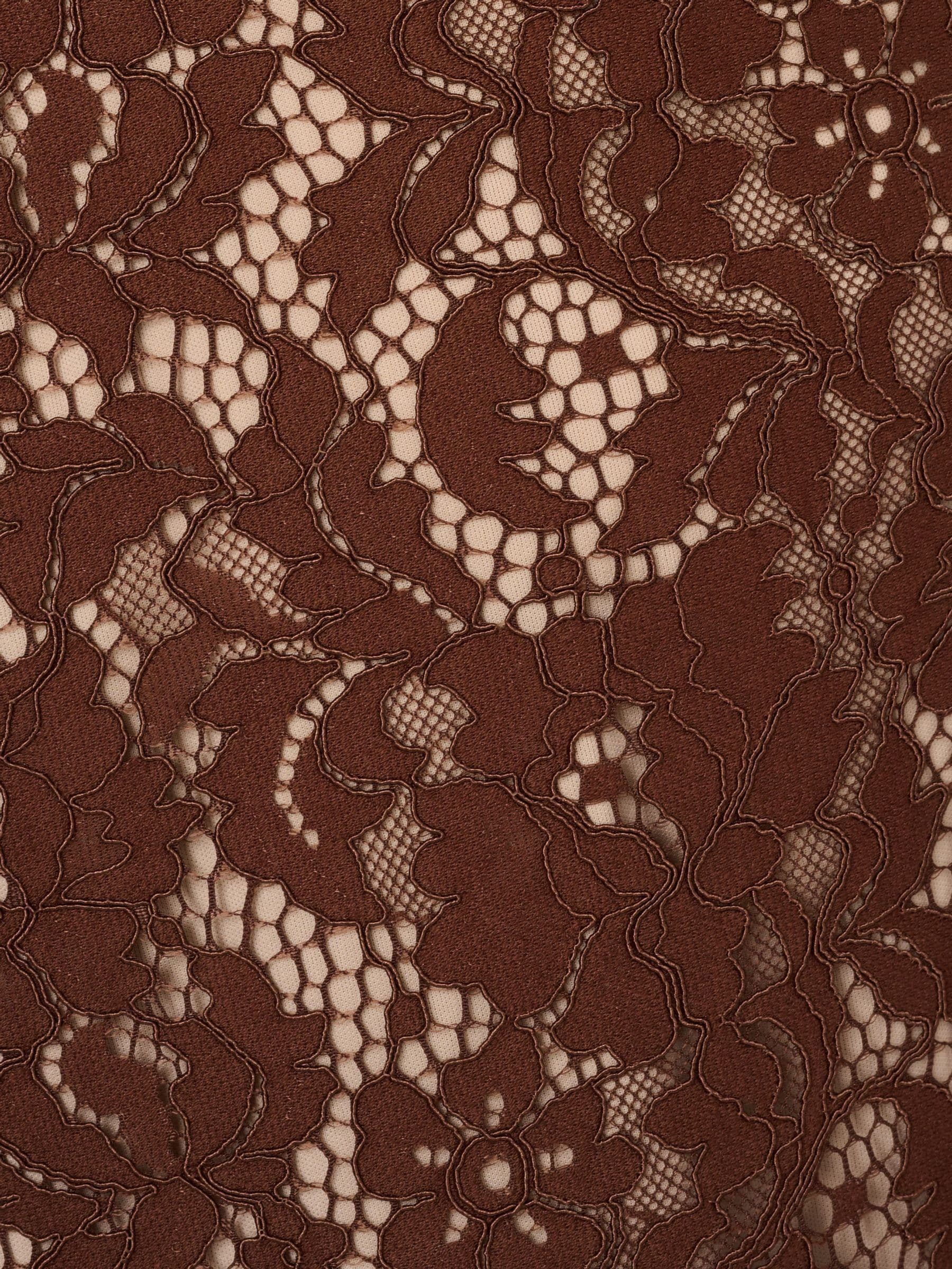 【海外限定】AdriannaPapell ドレス☆Lace Flounce Short Brown Amazon.com: Adrianna Papell Women's Lace Midi Flounce Dress