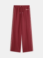TALA Red Contrast Piping Wide Leg Shadow Track Joggers - Image 3 of 3