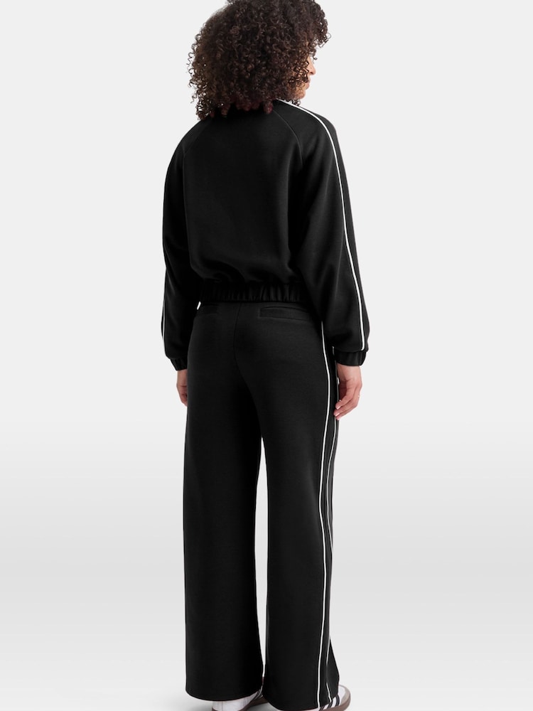 TALA Black Contrast Piping Track Jacket Shadow - Image 2 of 3