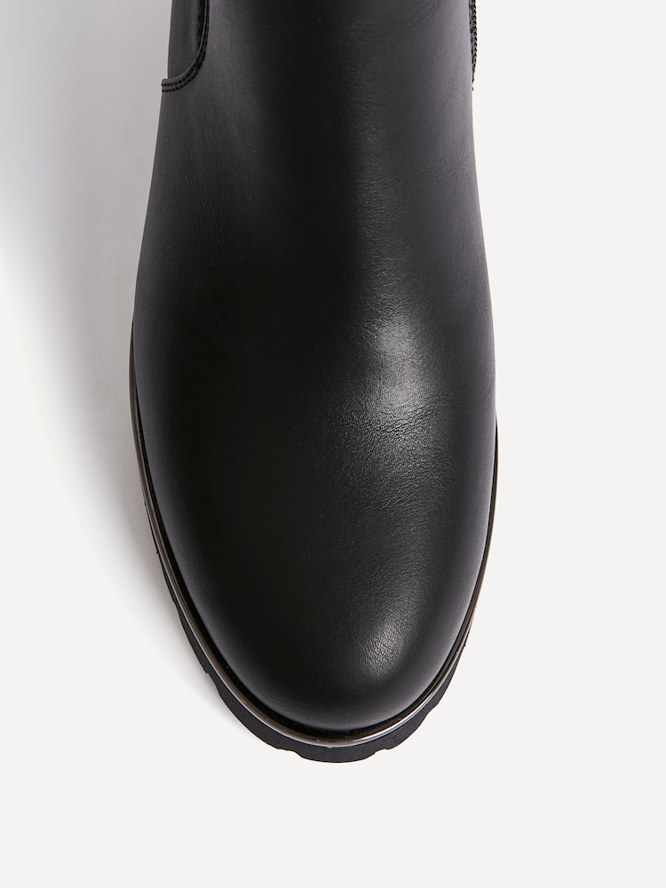black wedge dress boots Blowfish Kinsley Wedge Booties- Black