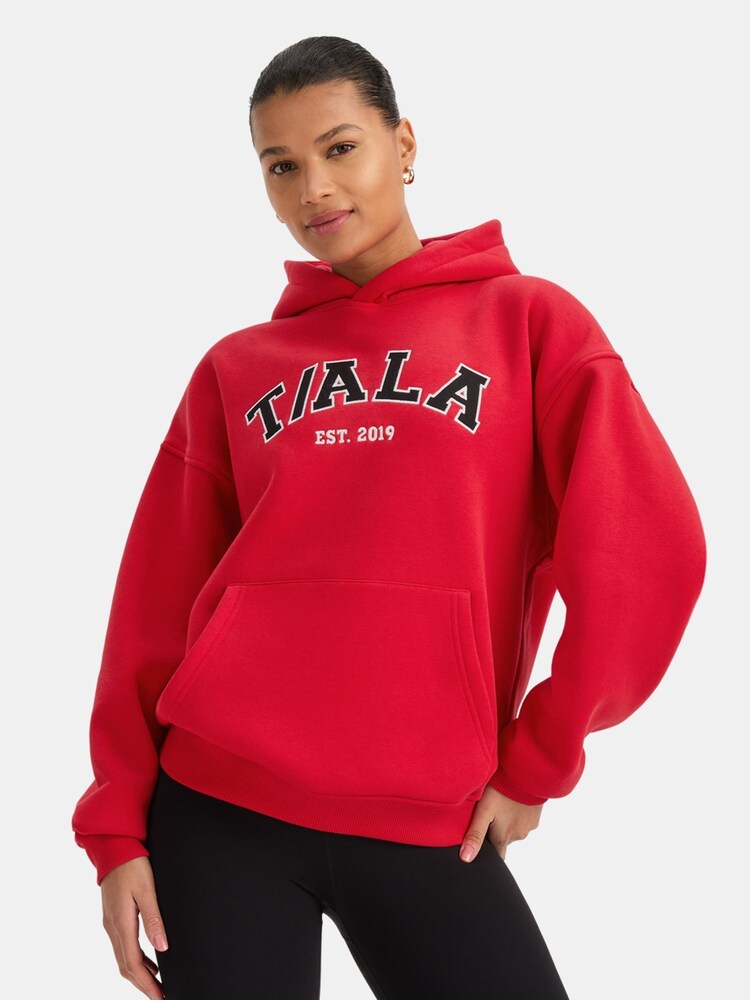 TALA Red Active Embroidered Hoodie - Image 1 of 3 TALA Red Active Embroidered Hoodie - Image 1 of 3