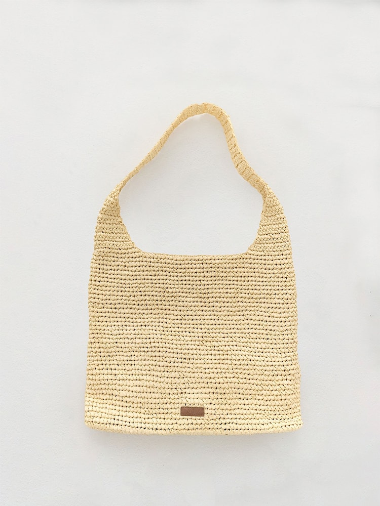 TALA Brown Raffia Tote - Image 1 of 2