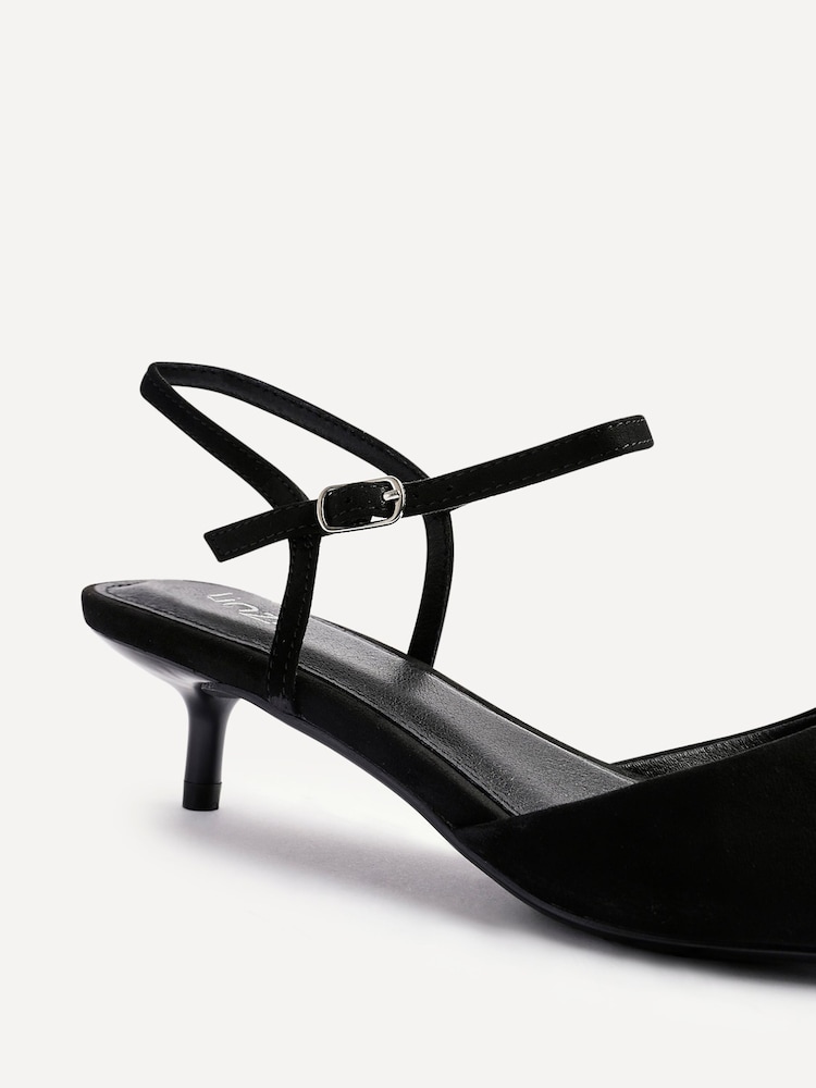 Linzi Black Vogue Kitten Heel Courts - Image 5 of 5
