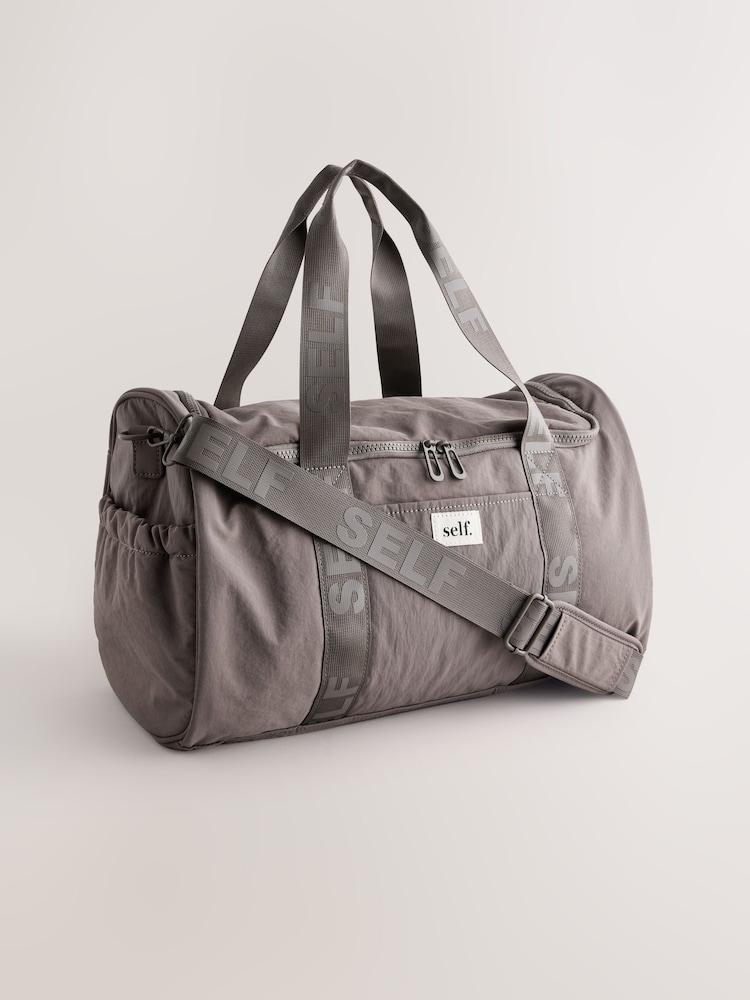 self. Taupe Brown Large Gym Bag - Image 2 of 7