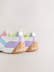 Pastel Colourblock Lace Up Lifestyle Trainers - Image 4 of 7