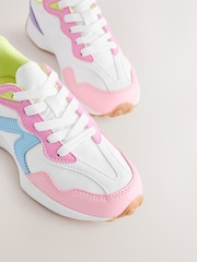 Pastel Colourblock Lace Up Lifestyle Trainers - Image 6 of 7