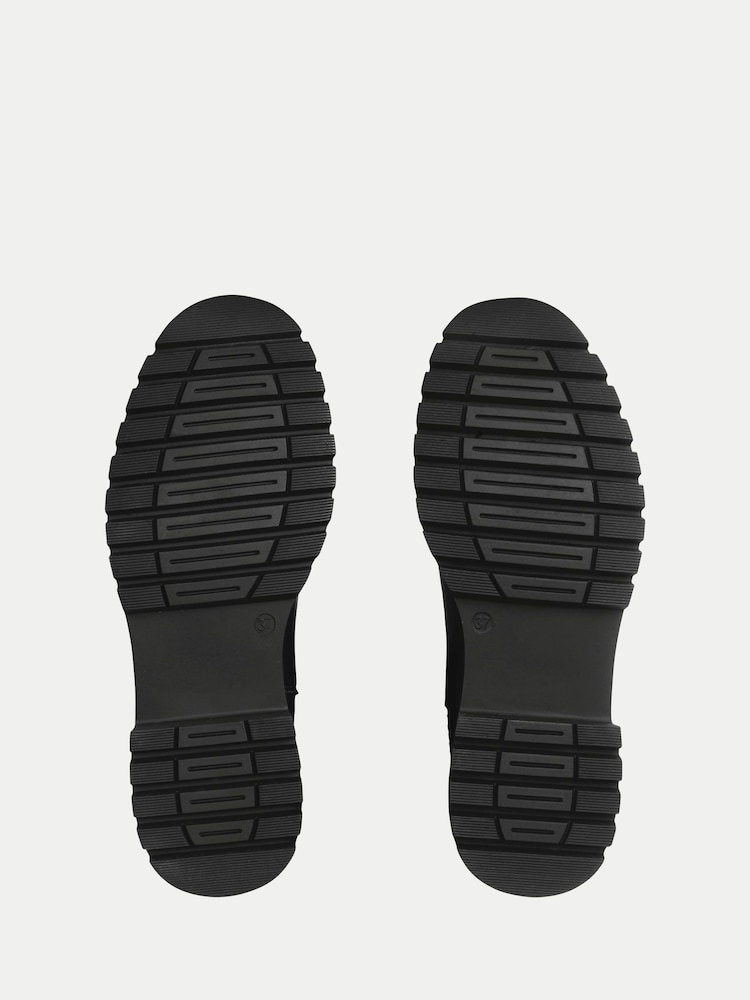 Start Rite Senior Girls London Leather Angry Angels Chunky Chelsea Style Black Boots - Image 5 of 5