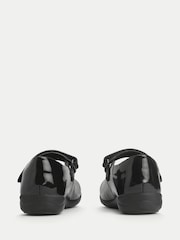 Start Rite Girls Dual Fit Study Patent Mary Jane Rip Tape School Black Shoes - Image 3 of 5