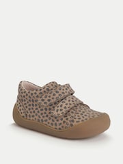 Start Rite Nude Scoot Closed Double Rip Tape Nubuck Trainers Inspired First Shoes - Image 3 of 6