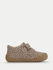 Start Rite Nude Scoot Closed Double Rip Tape Nubuck Trainers Inspired First Shoes - Image 4 of 6