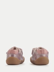 Start-Rite Girls Pink Moonbeam Rip Tape Unicorn Closed Leather First Walking Shoes - Image 4 of 6