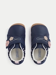 Start-Rite Baby Girls Blue Lila Rip Tape Closed Pre Walkers - Image 2 of 6