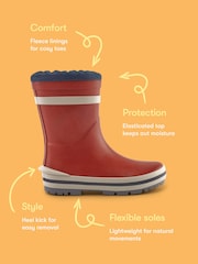 Rojo - Botas de agua impermeables Start Rite Little Puddle Pull On - Imagen 7 de 7
