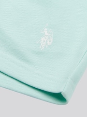 U.S. Polo Assn. Blue Girls Script Graphic Print T-Shirt & Sweat Short Set - Image 3 of 5