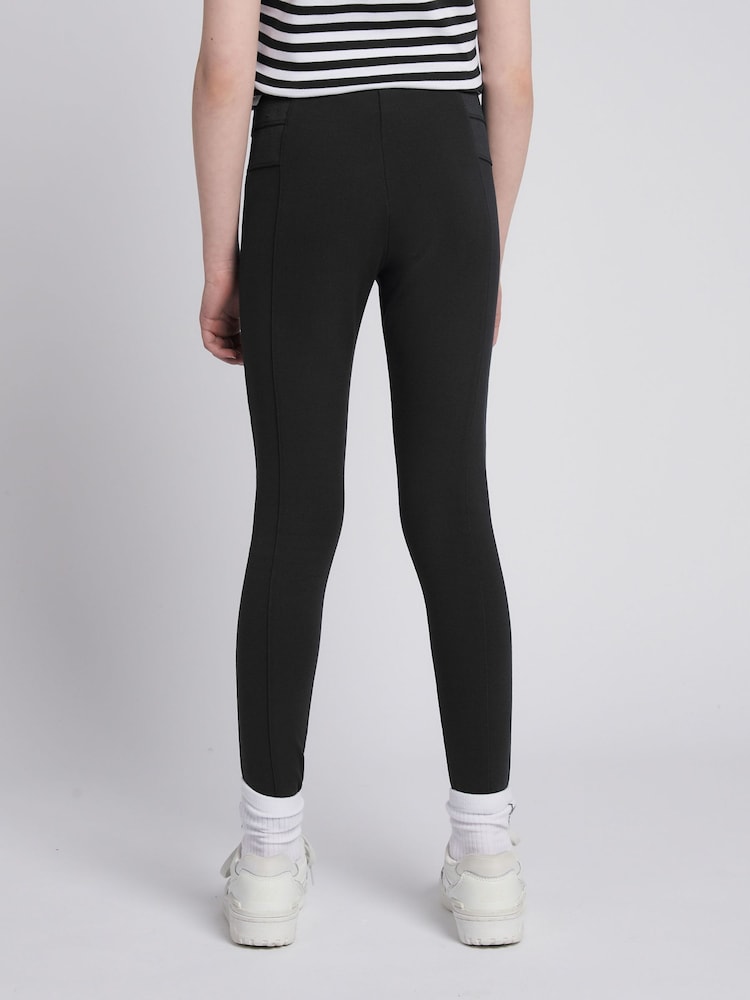 U.S. Polo Assn. Black Elastic Waistband Leggings - Image 2 of 7