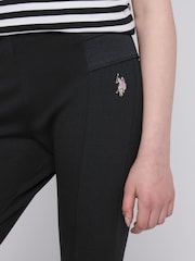 U.S. Polo Assn. Black Elastic Waistband Leggings - Image 4 of 7